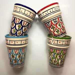 Ensemble de 4 Mugs en Céramique Artisanale