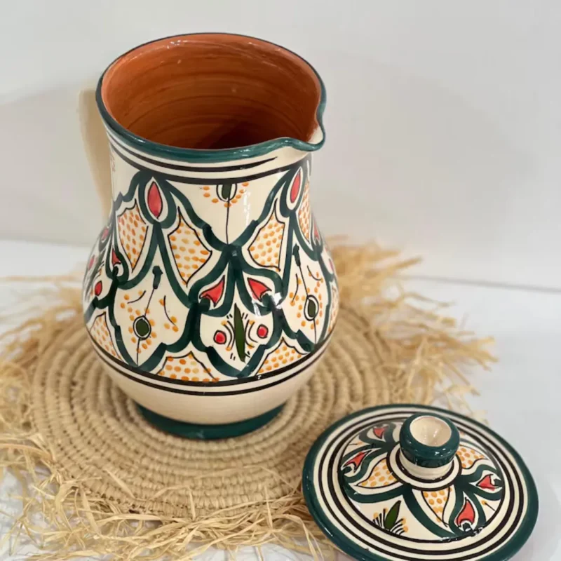 ⁦Carafe en poterie marocaine⁩ - الصورة ⁦4⁩